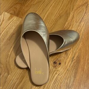 beek Metallic Gold Women's Mules